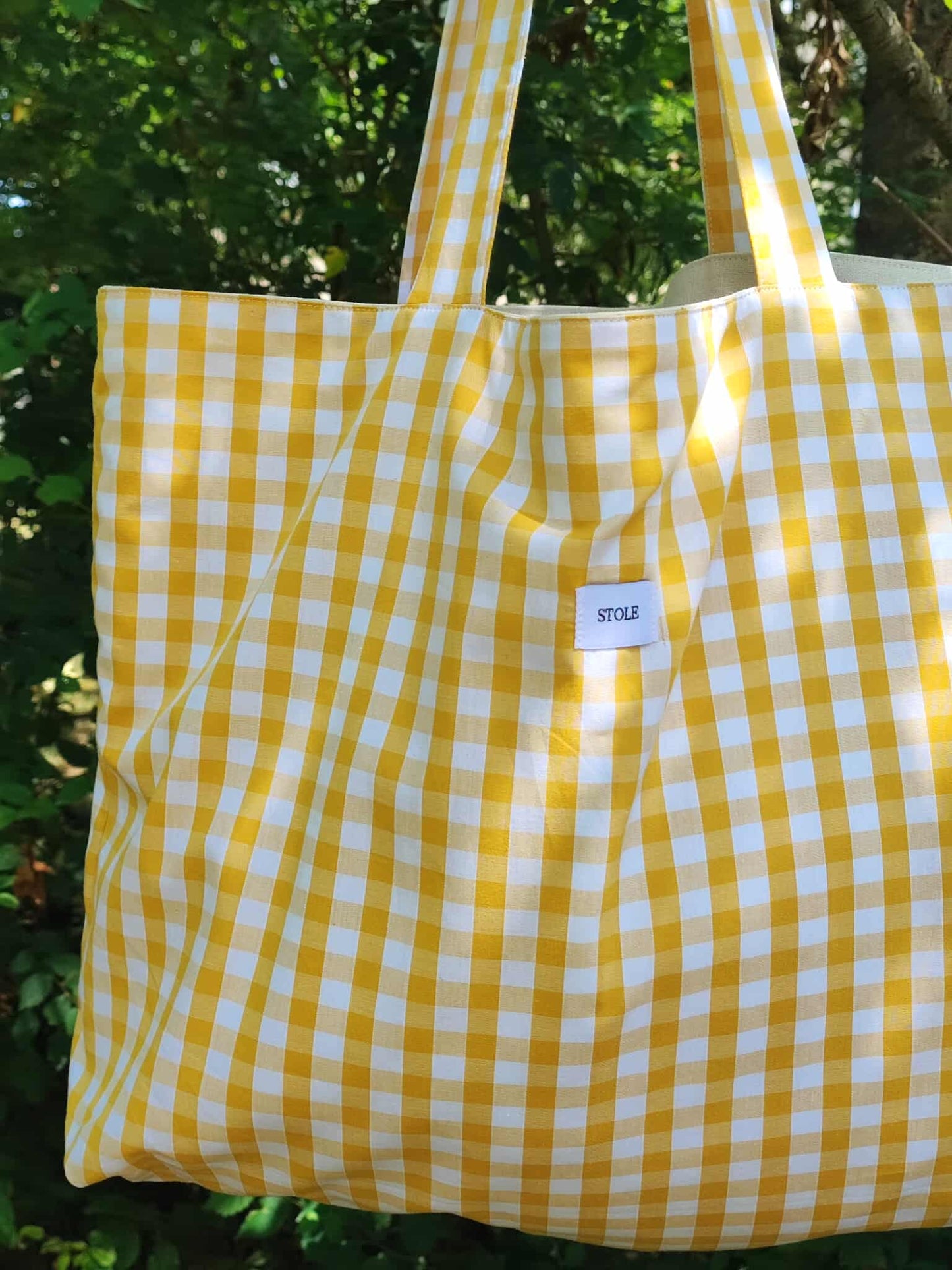 Sac Cabas Vichy Jaune