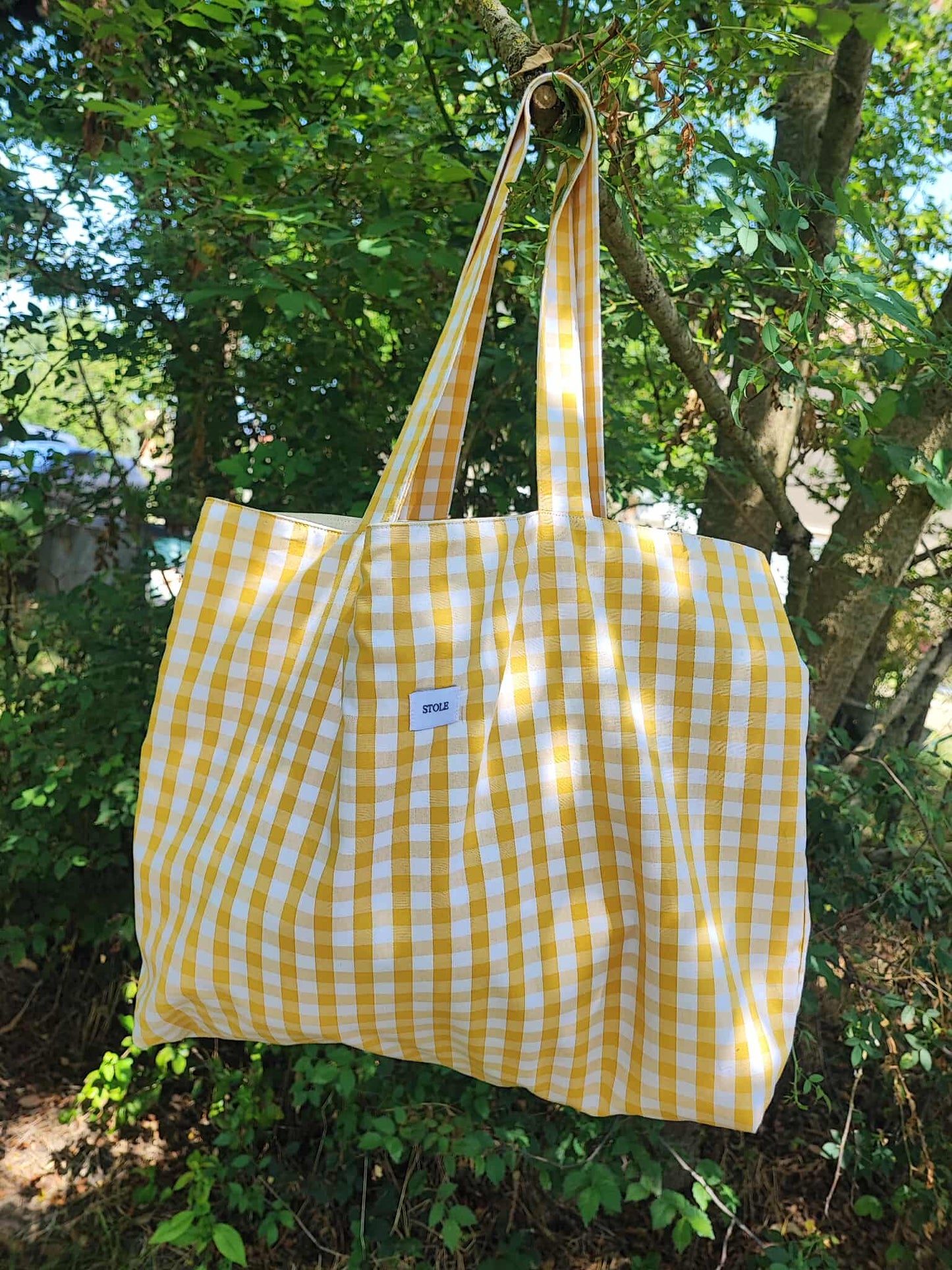 Sac Cabas Vichy Jaune